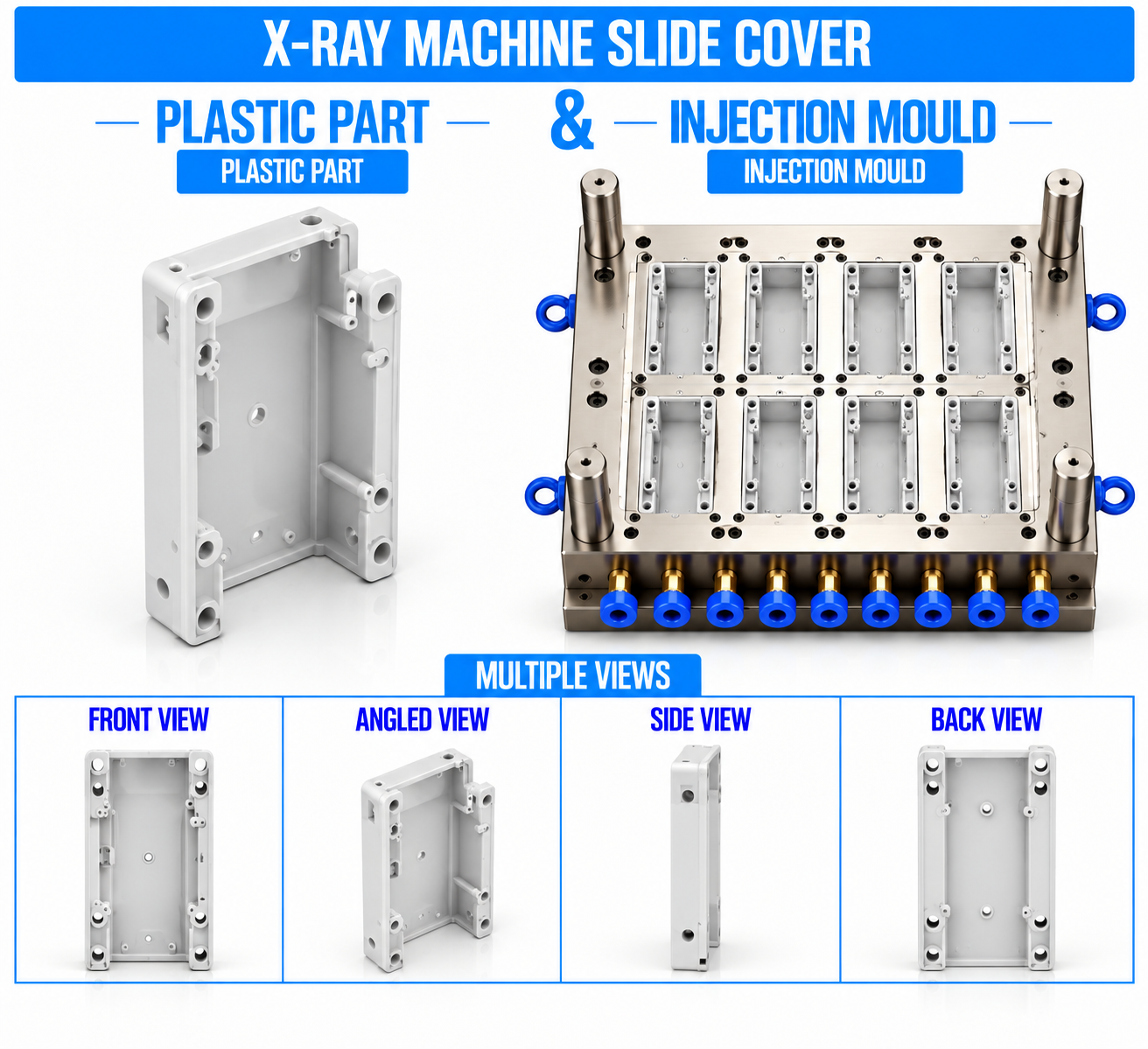 X-Ray Machine Plastic Slide Cover Mould and Moulding Service
